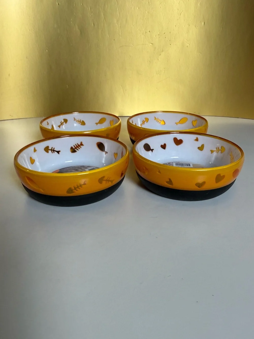Anti-Slip/Anti-Flip pets Bowls in Blue, Orange & Purple, Small cats and dogs